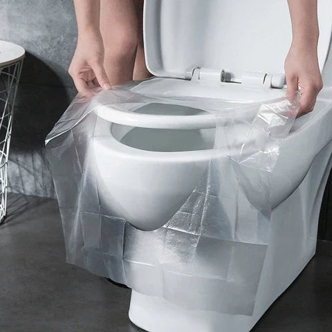 Disposable Toilet Seat Covers Biodegradable 50-Pack Fits Most Seats