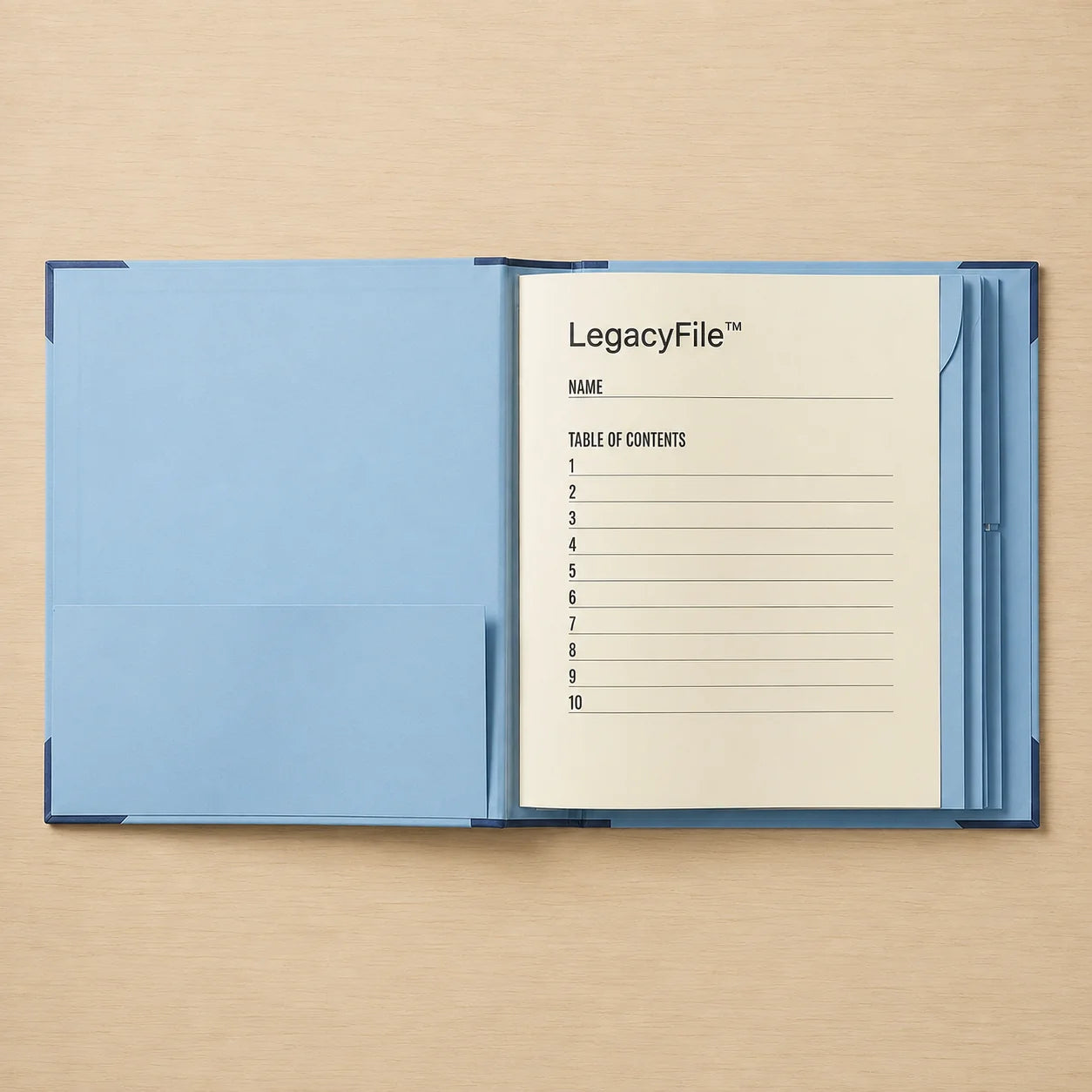 Document Organizer Guided Sections Multiple Lockable Compartments