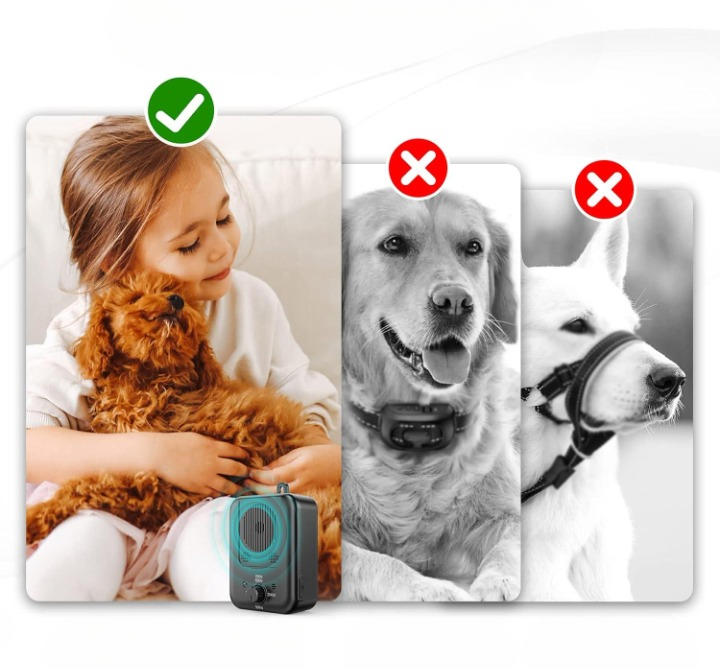 Dog Anti-Bark Device Ultrasonic Multi-Frequency Rechargeable