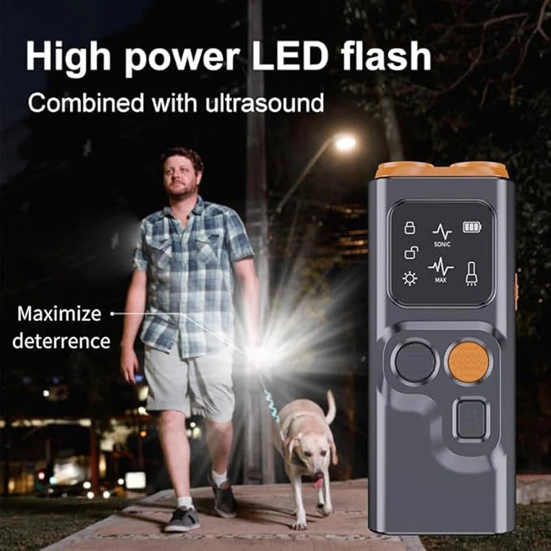 Dog Bark Stopper Ultrasonic & LED USB Rechargeable