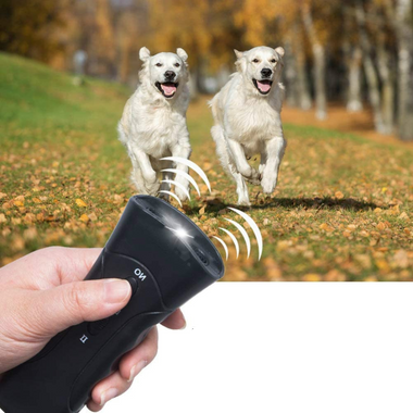 Dog Bark Trainer Ultrasonic LED 49 Ft Range