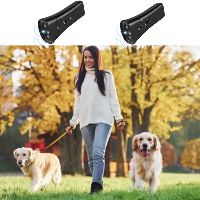 Dog Bark Trainer Ultrasonic LED 49 Ft Range