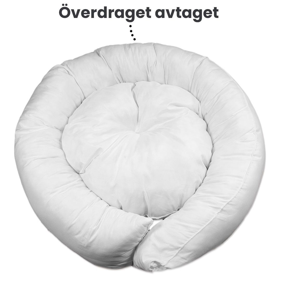 Dog Bed Calming Donut Memory Foam & Plush Cover