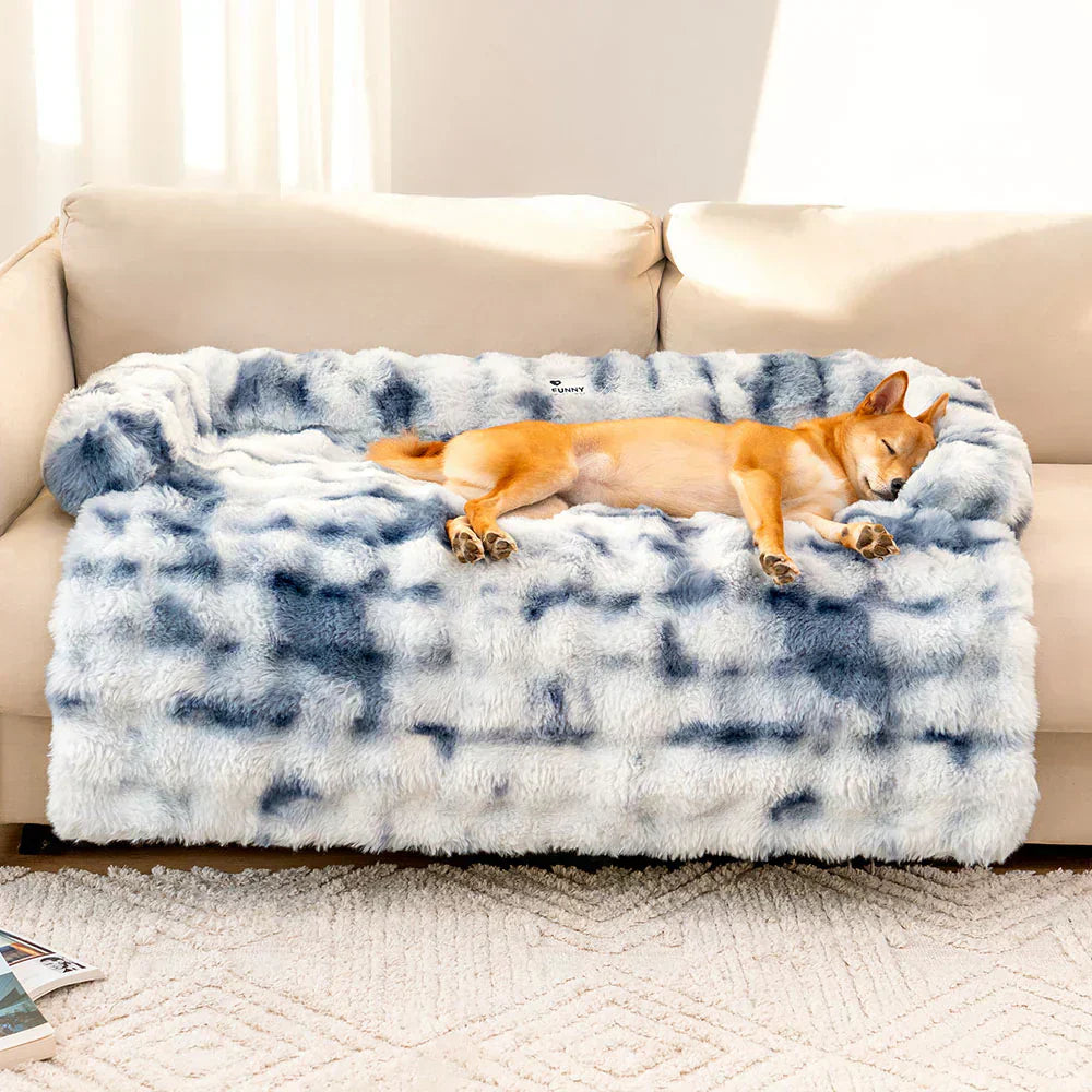 Dog Bed Ultra-Soft Plush Non-Slip Machine Washable