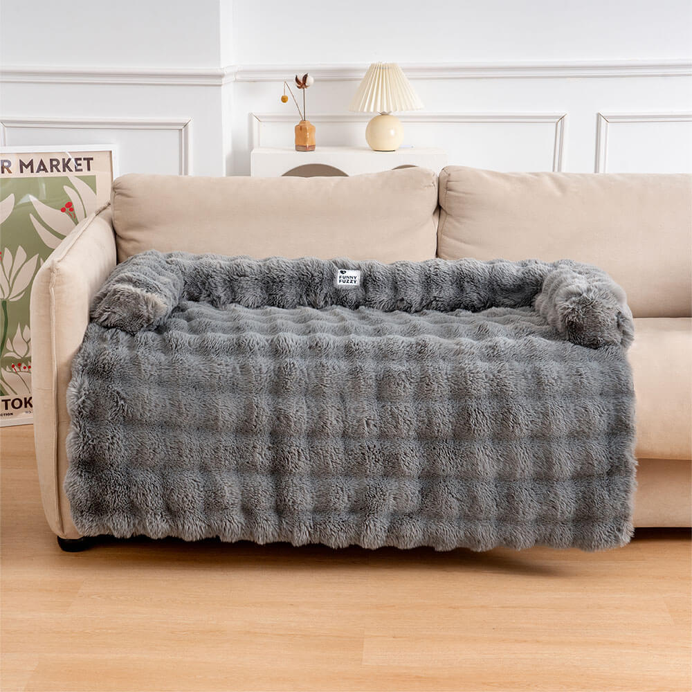 Dog Bed Ultra-Soft Plush Non-Slip Machine Washable