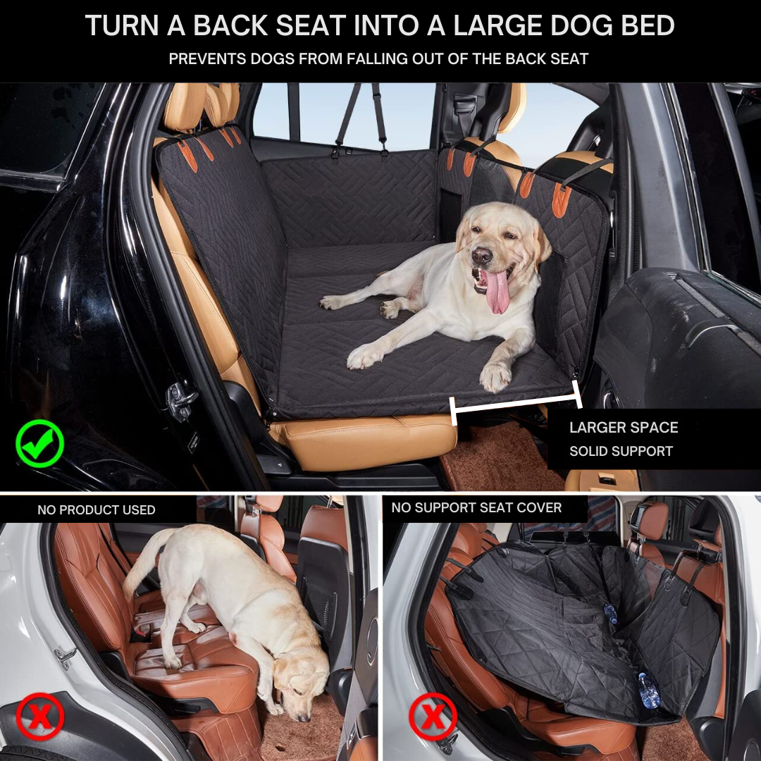 Dog Car Seat Cover Water-Repellent & Padded Universal Fit