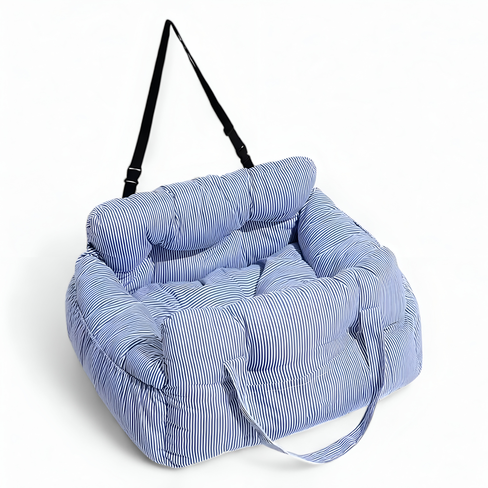 Dog Car Seat Padded Booster & Seatbelt Attachment