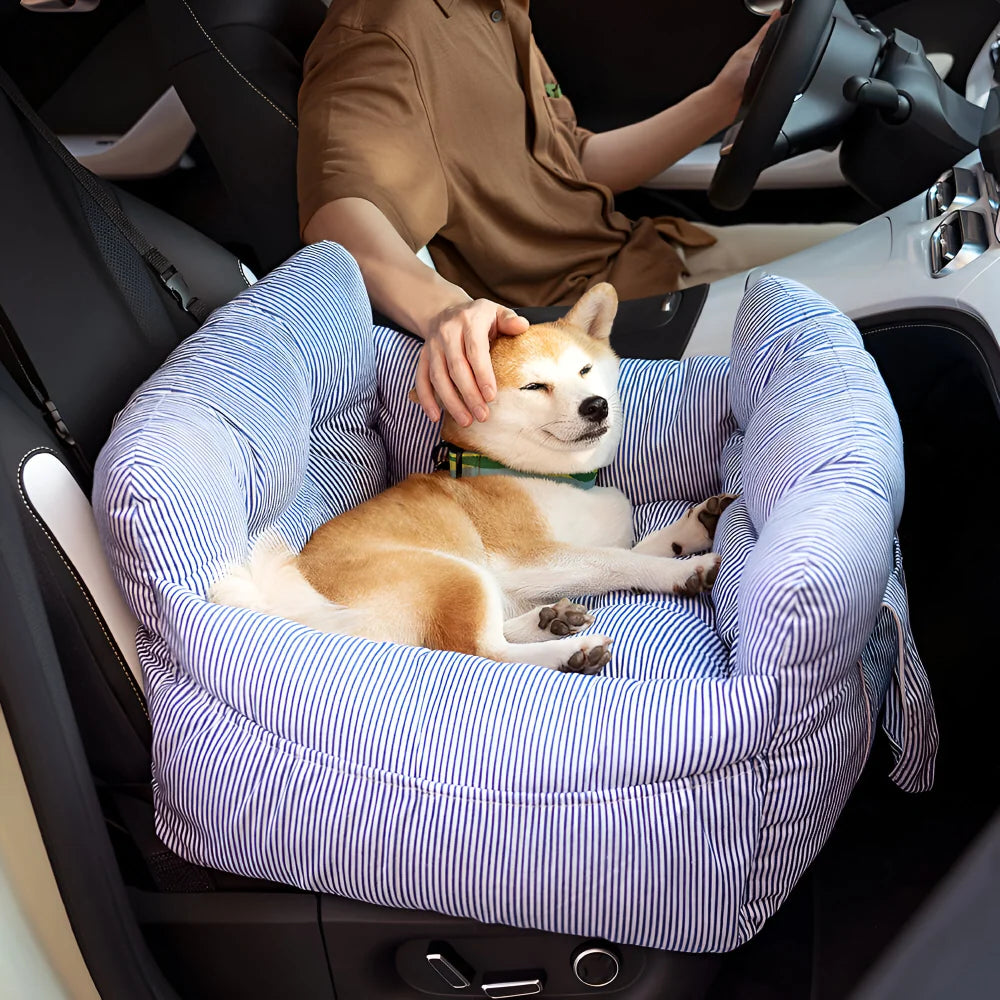 Dog Car Seat Padded Seatbelt Attachment & Washable Cover