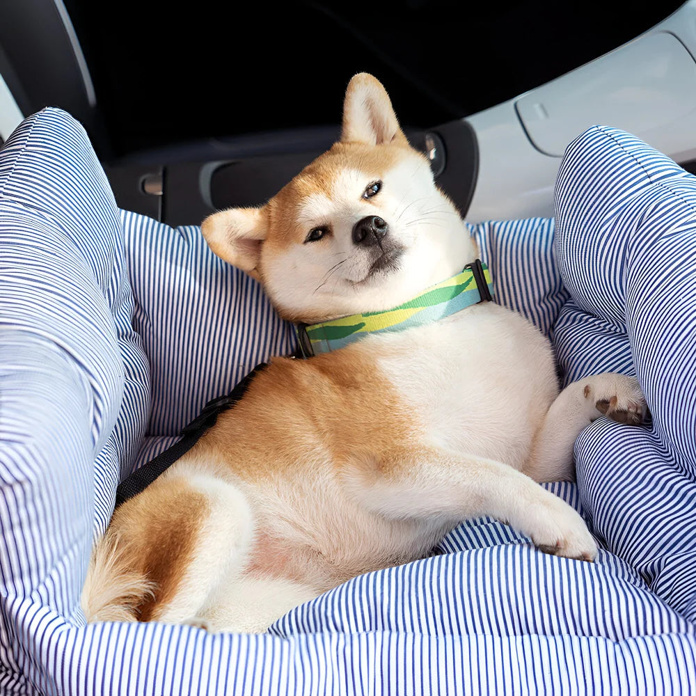 Dog Car Seat Padded Seatbelt Attachment & Washable Cover