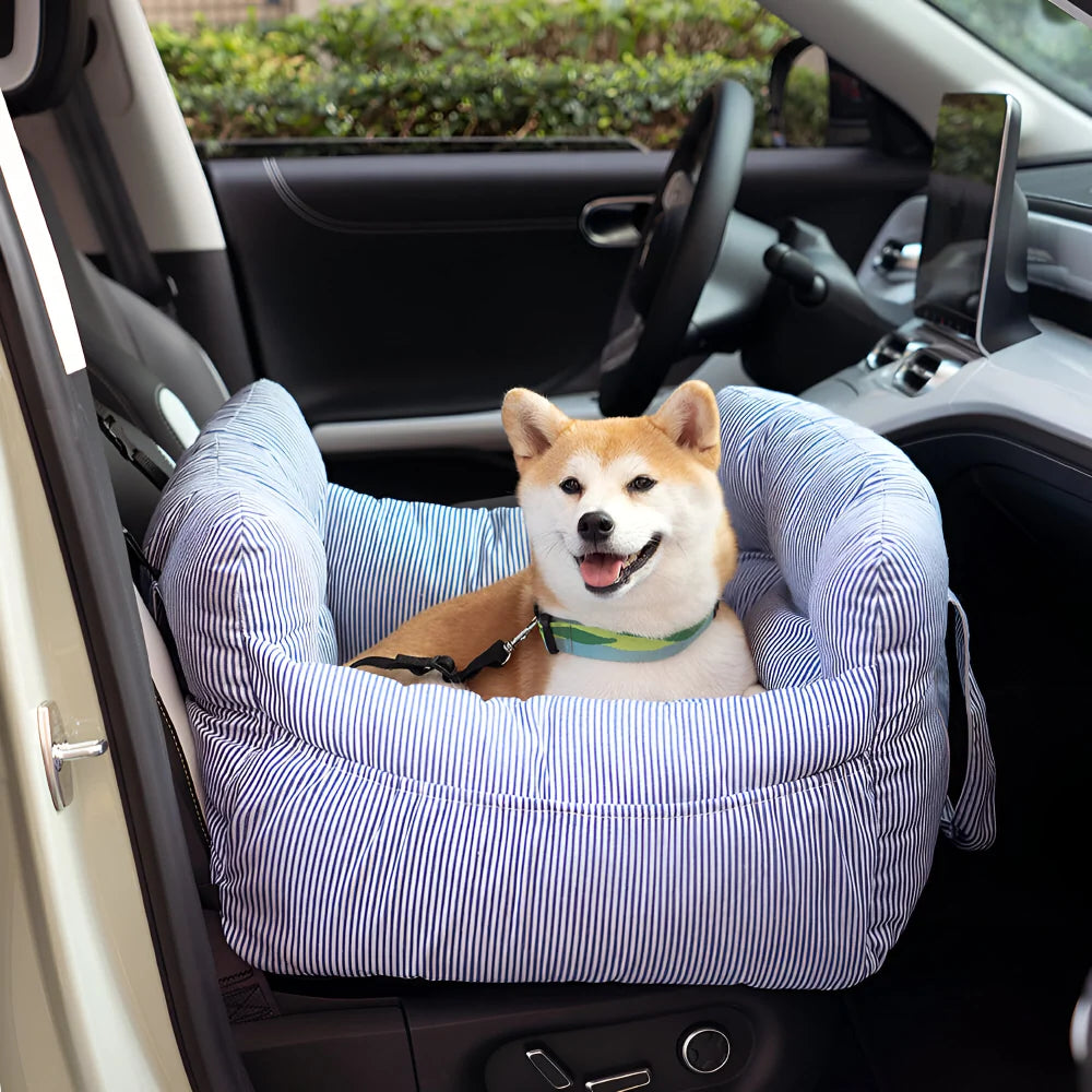 Dog Car Seat Padded Seatbelt Attachment & Washable Cover