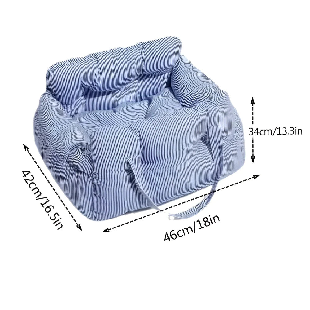 Dog Car Seat Padded Seatbelt Attachment & Washable Cover