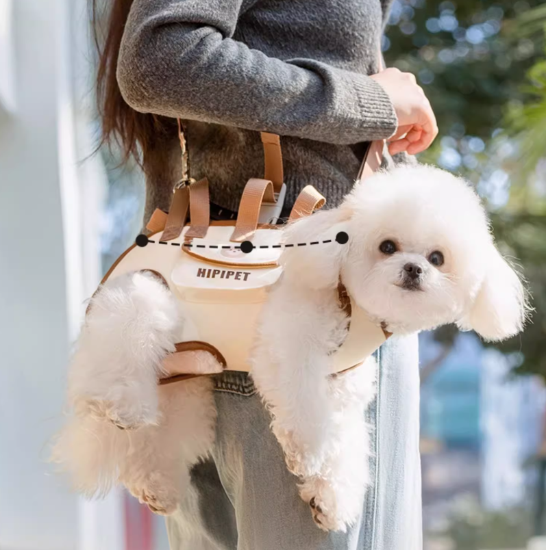 Dog Carrier Bag Spine-Friendly AirMesh & Padded Leg Support