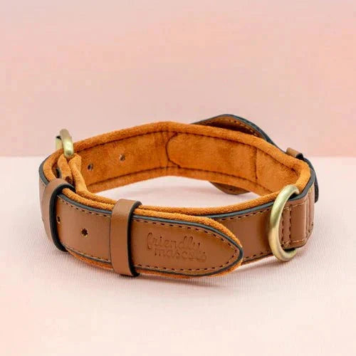 Dog Collar AirTag Holder Recycled Leather Waterproof