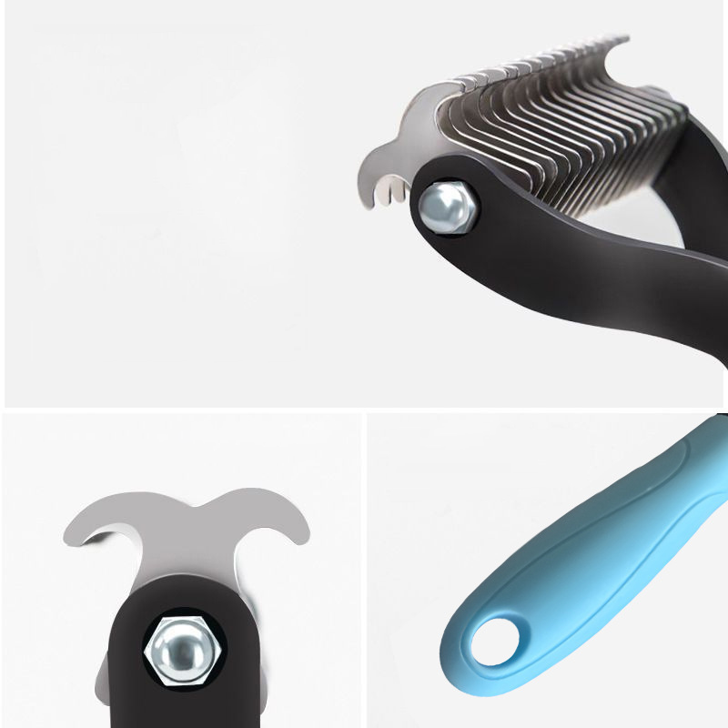 Dog Comb Double-Sided Dematting & Thinning Non-Slip Handle