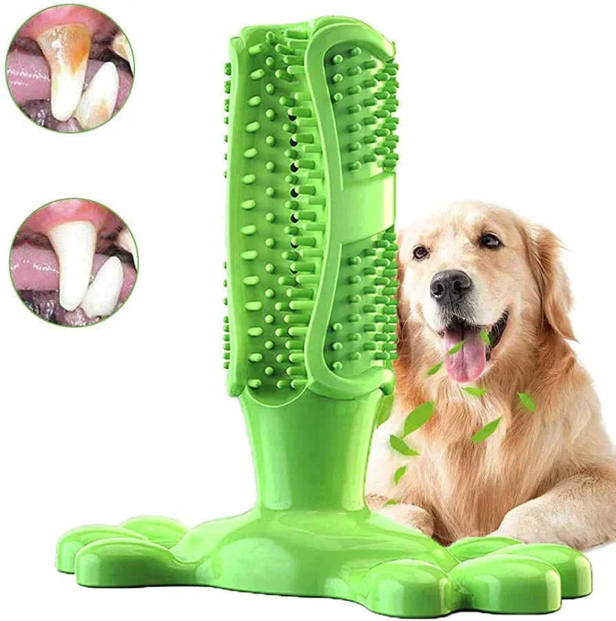 Dog Dental Chew Toy Non-Toxic TPR Soft Bristles