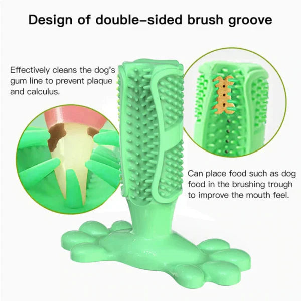 Dog Dental Chew Toy Non-Toxic TPR Soft Bristles