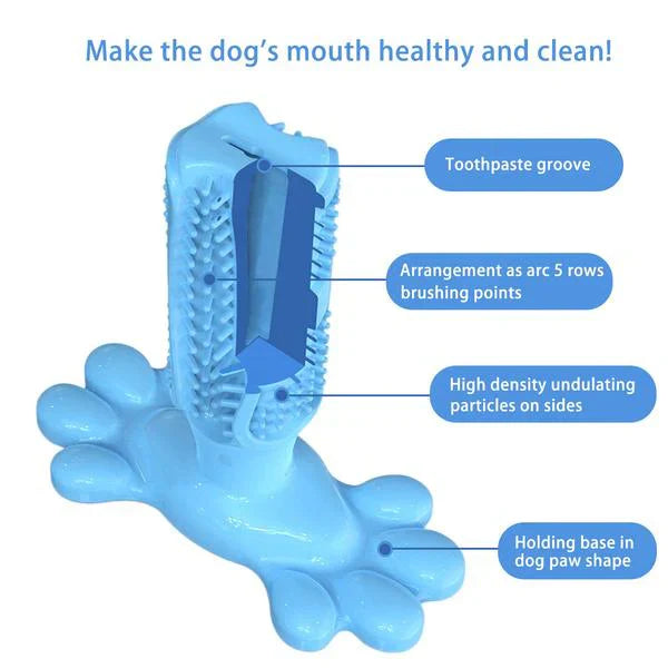 Dog Dental Chew Toy Non-Toxic TPR Soft Bristles