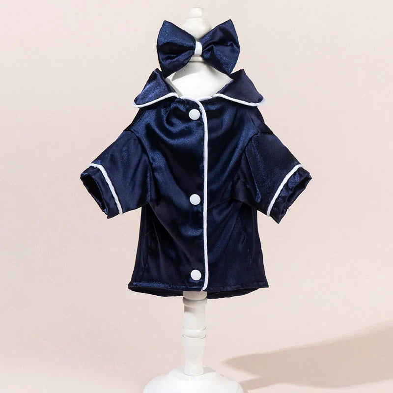Dog Pajamas Silky Satin & Breathable Acrylic Snap Buttons