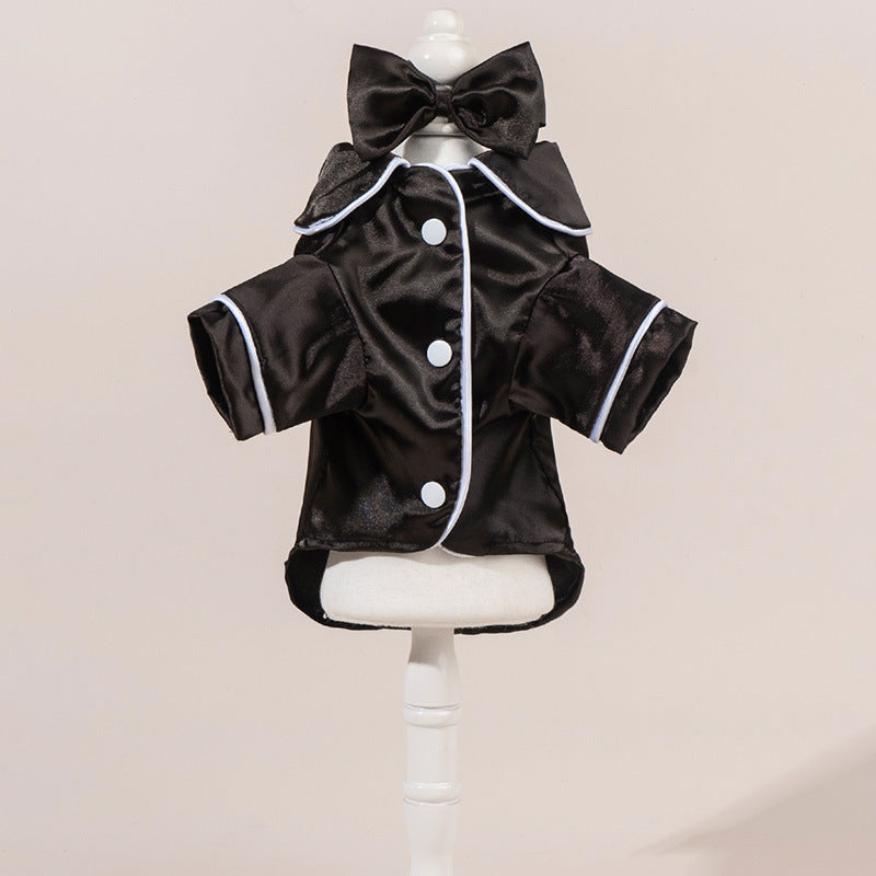 Dog Pajamas Silky Satin & Breathable Acrylic Snap Buttons