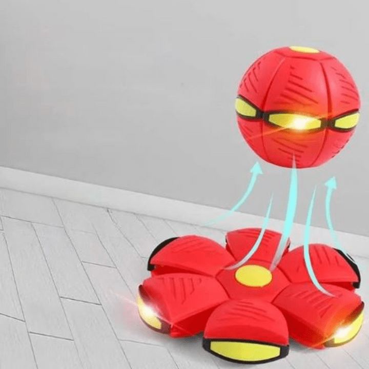 Dog Toy Convertible Flying Disc & Ball Durable Waterproof