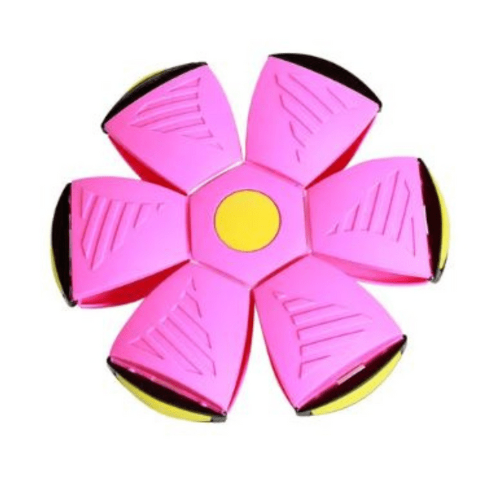 Dog Toy Convertible Flying Disc & Ball Durable Waterproof