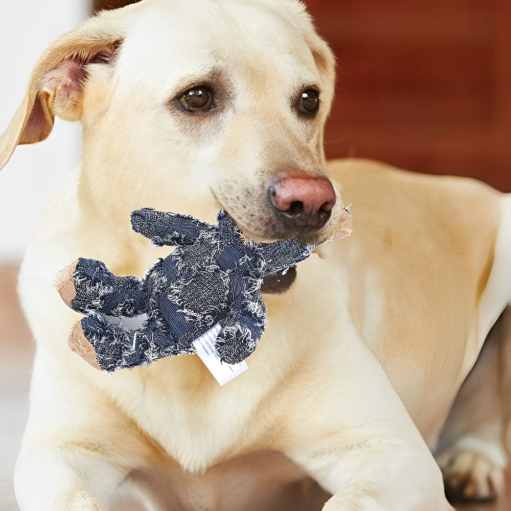 Dog Toy Plush Squeaker Polyester & Cotton Filled