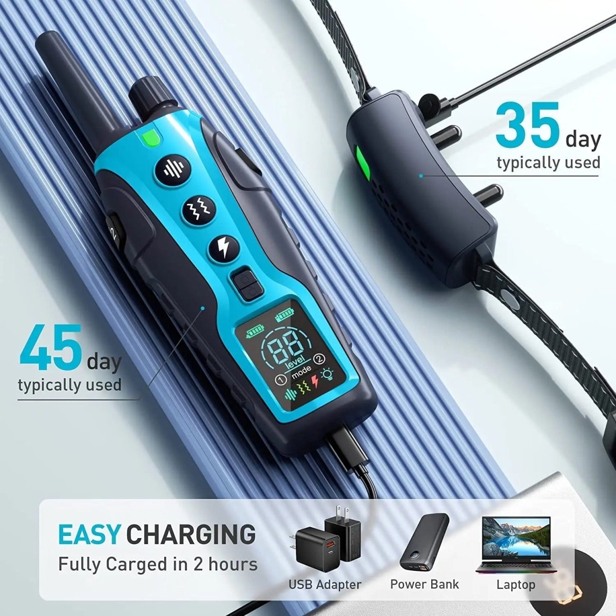 Dog Training Collar Remote 1.24 Mile Waterproof