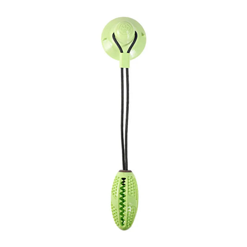 Dog Tug Toy Durable TPR Suction-Cup Teeth-Cleaning