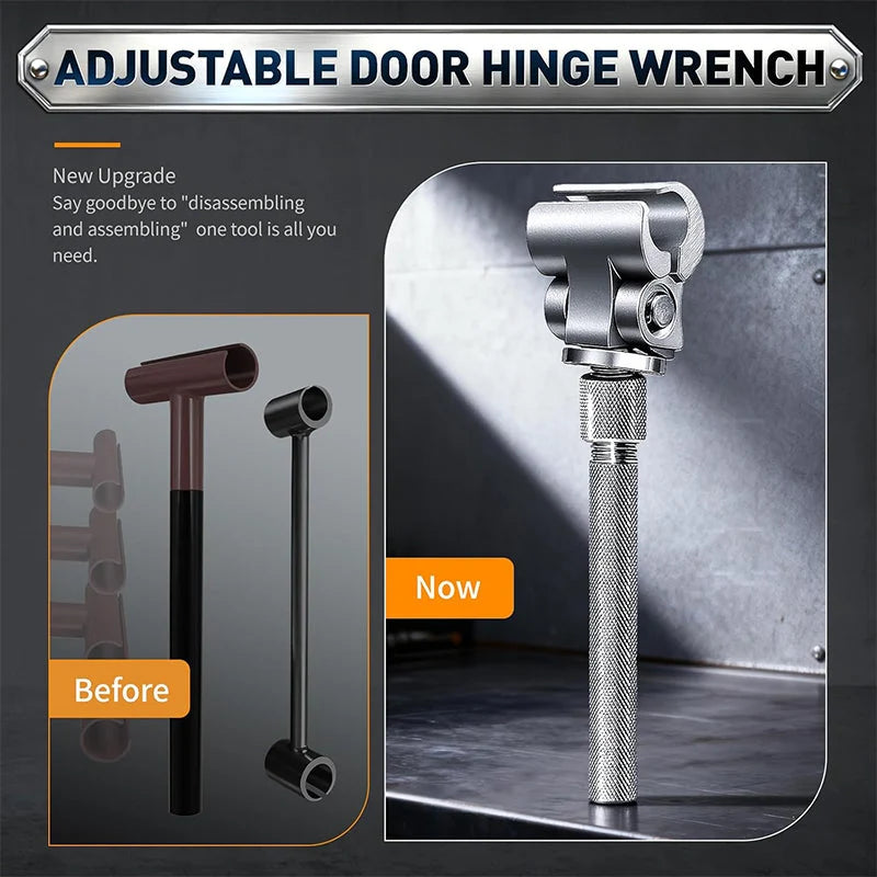 Door Hinge Tool Adjustable Swivel Head Stainless Steel