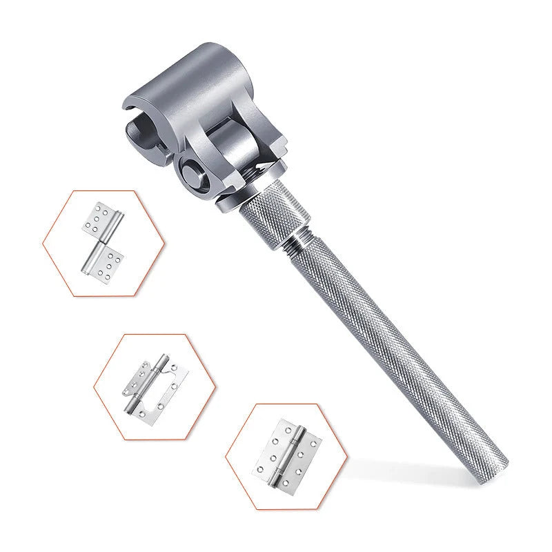 Door Hinge Tool Adjustable Swivel Head Stainless Steel