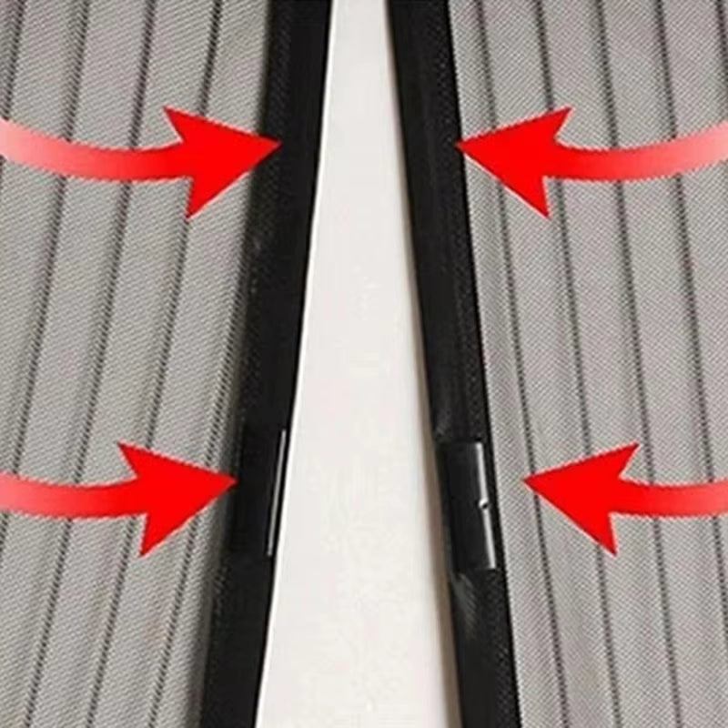 Door Insect Screen Magnetic Self-Closing Polyester Mesh