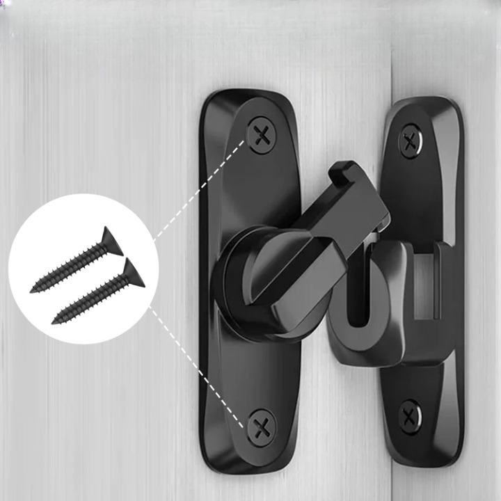 Door Latch Adjustable 90° & 180° Zinc Alloy