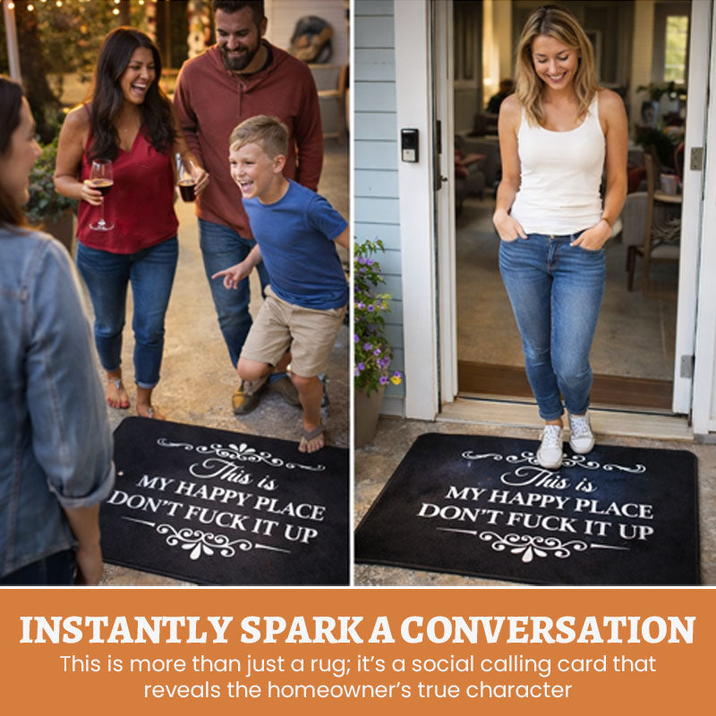Doormat Cheeky Phrase Non-Slip & Weather Resistant