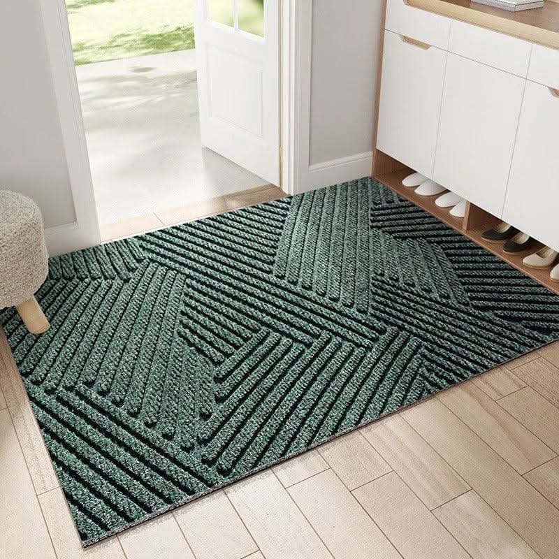 Doormat Geometric Diagonal Stripe Non-Slip Backing