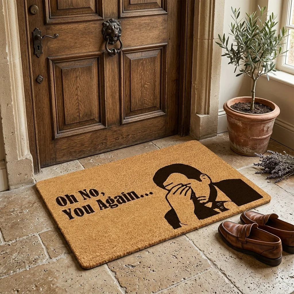Doormat Humorous Facepalm Memory Foam Non-Slip Backing
