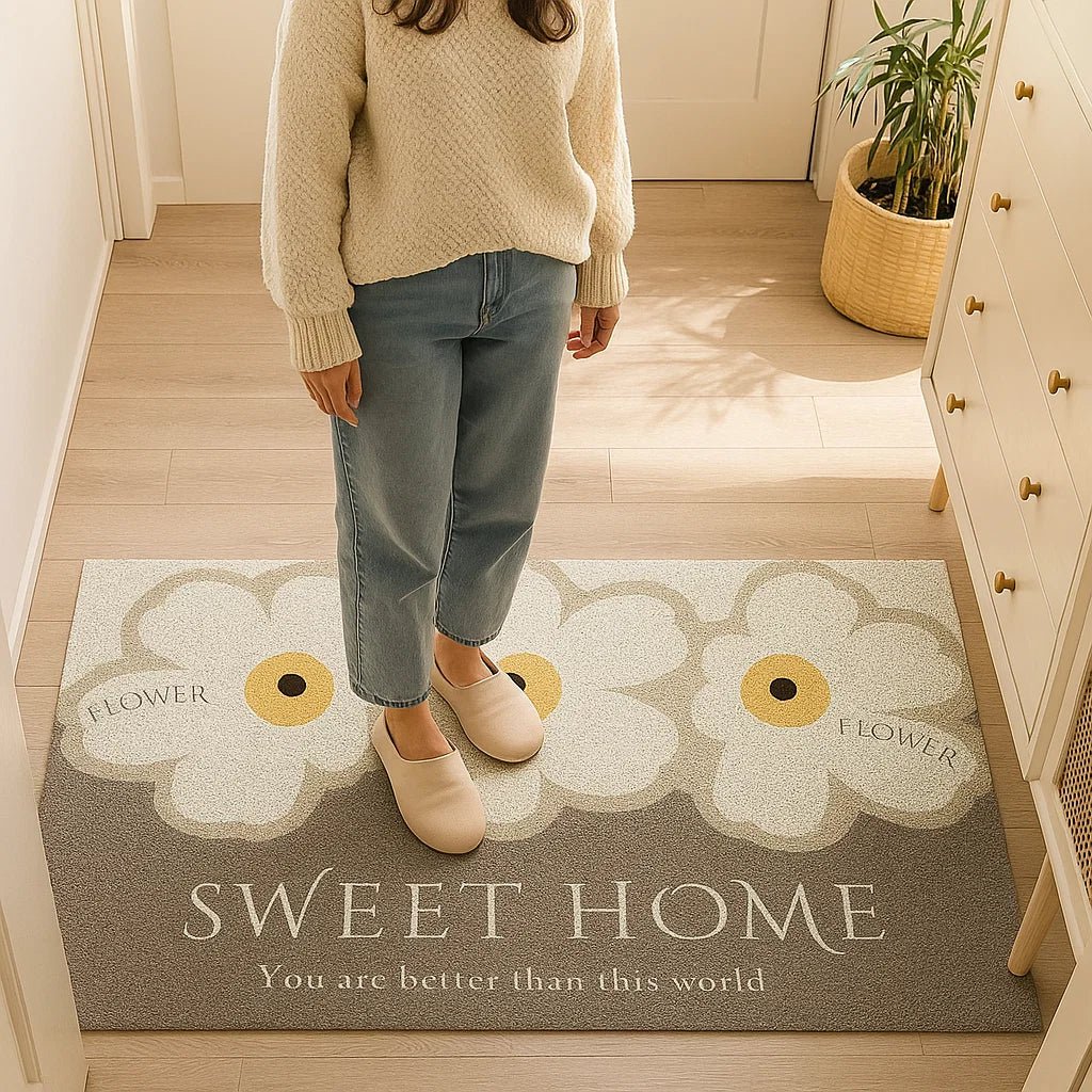Doormat Soft Fabric Non-Slip Backing & Machine Washable