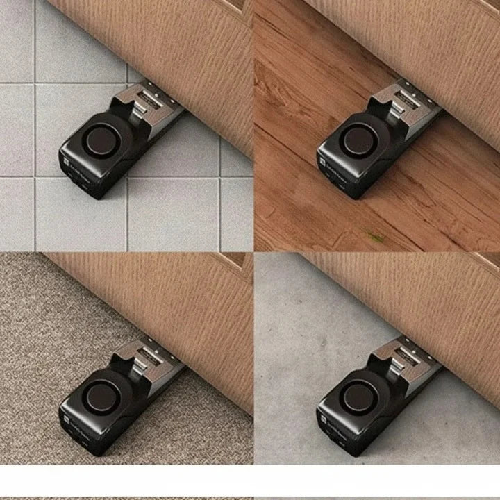 Doorstop Alarm Mechanical Wedge Built-In Siren
