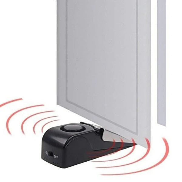 Doorstop Alarm Mechanical Wedge Built-In Siren