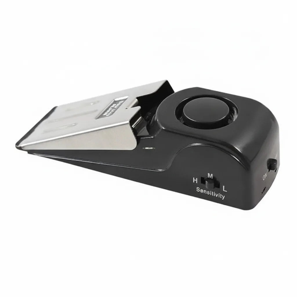 Doorstop Alarm Mechanical Wedge Built-In Siren