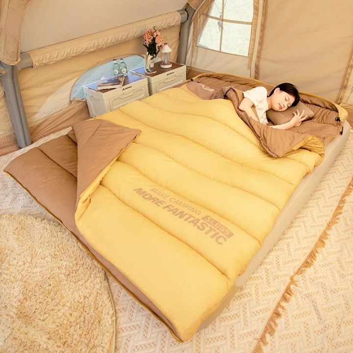 Double Sleeping Bag Insulated All-Season Packable