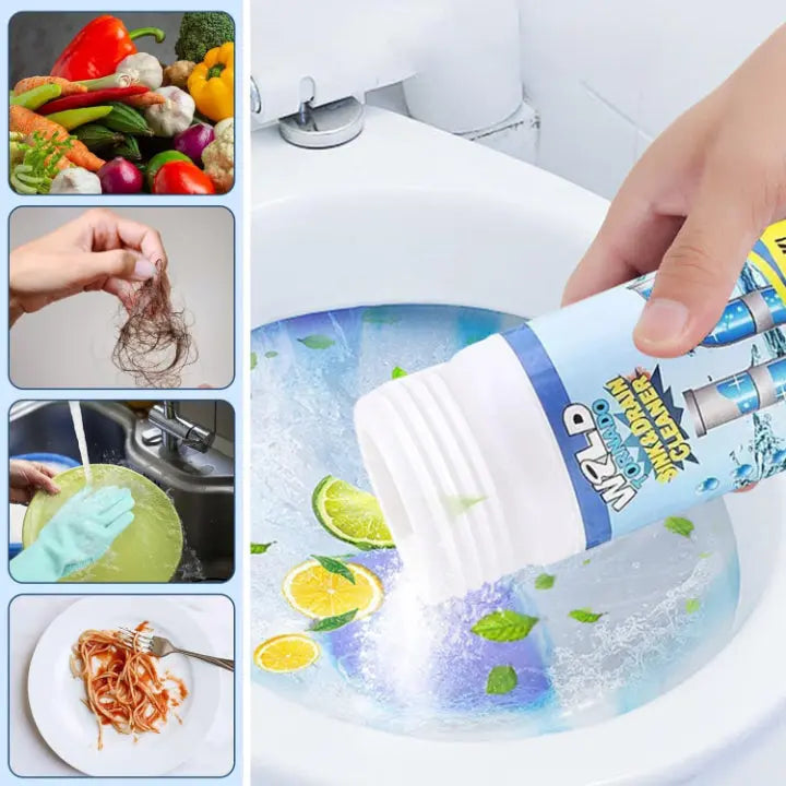 Drain Cleaner 2-Pack Foaming Powder PVC-Safe