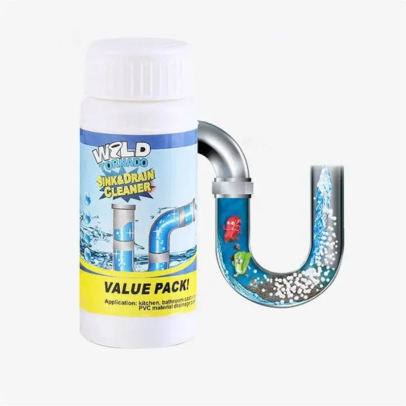 Drain Cleaner Foaming Non-Caustic Safe for Pipes & Toilets