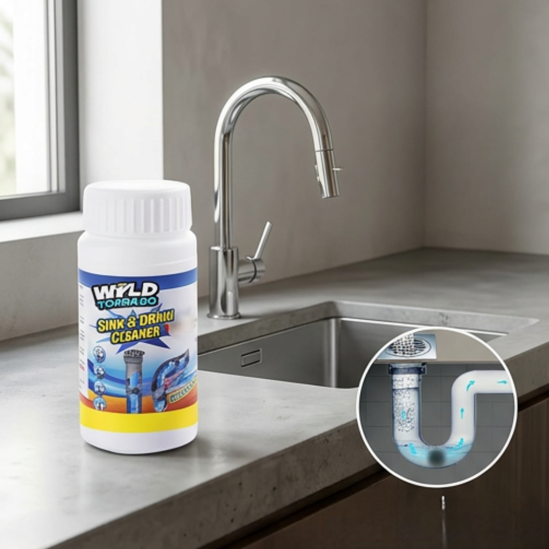 Drain Cleaner Powder Fast-Acting Foaming Safe For All Pipes