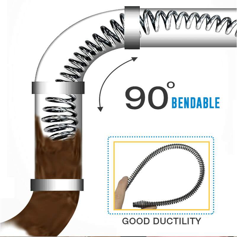 Drain Cleaning Brush Drill-Attachable Long Reach
