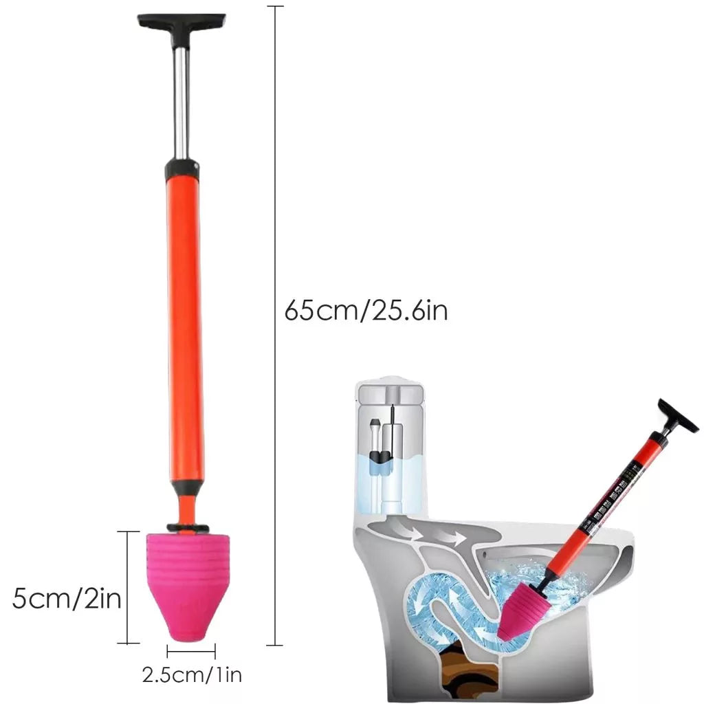 Drain Plunger Sealed High-Pressure EVA Foam & Stainless Steel