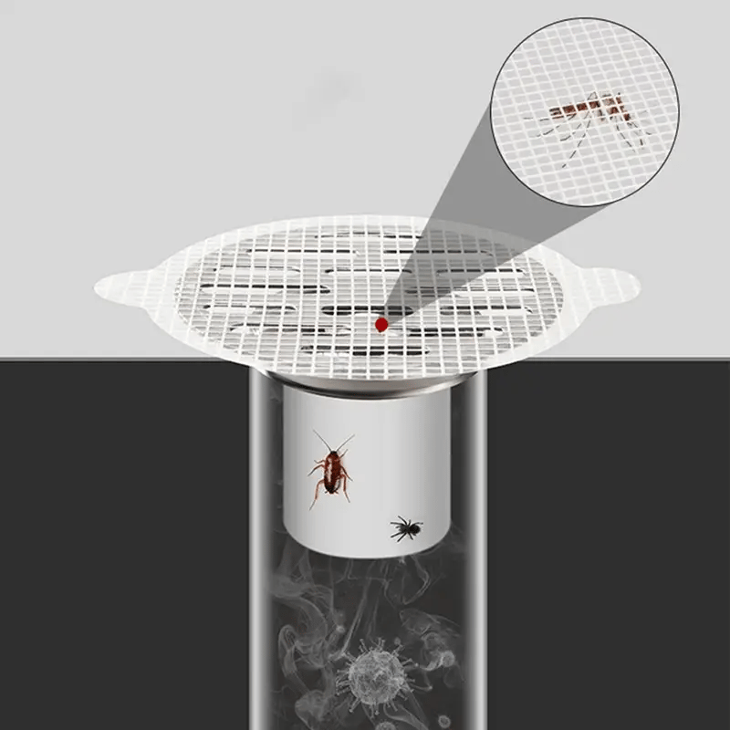 Drain Strainer Stickers Waterproof Fine Mesh Set of 10
