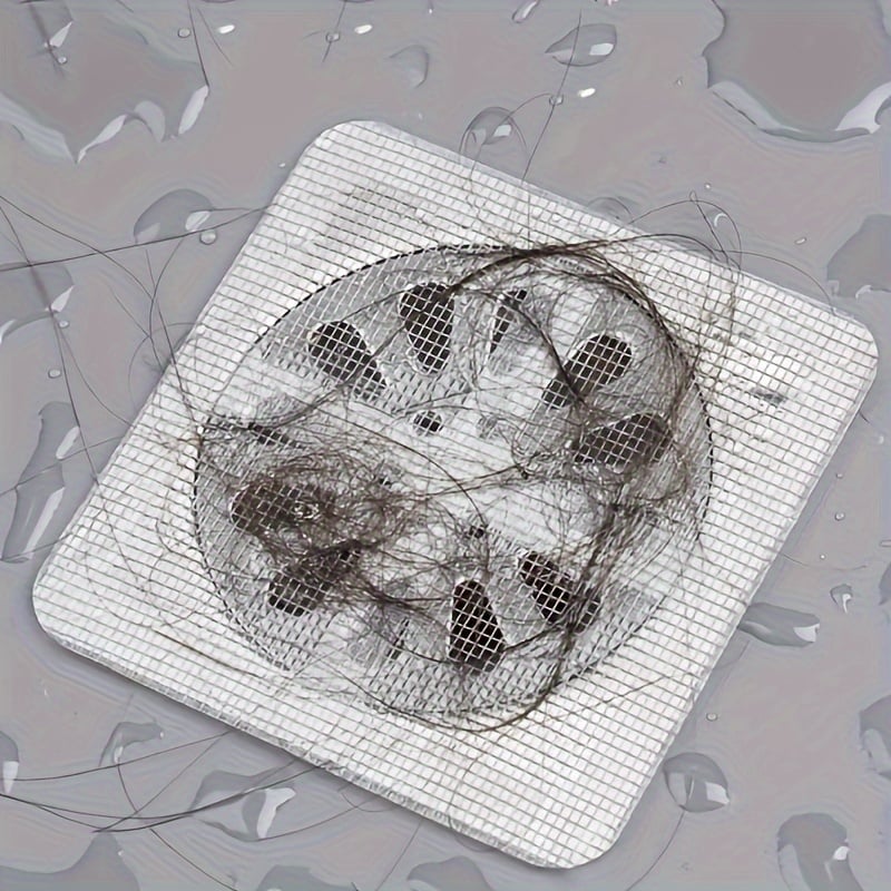 Drain Strainer Stickers Waterproof Fine Mesh Set of 10