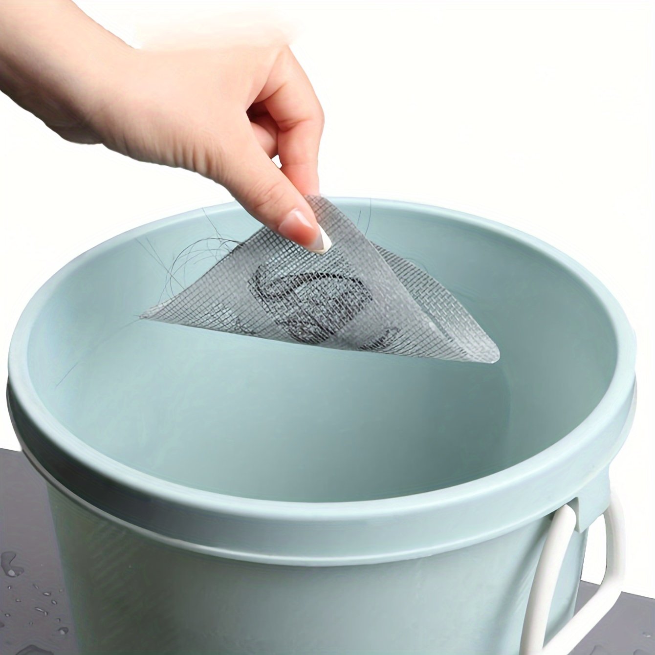 Drain Strainer Stickers Waterproof Fine Mesh Set of 10