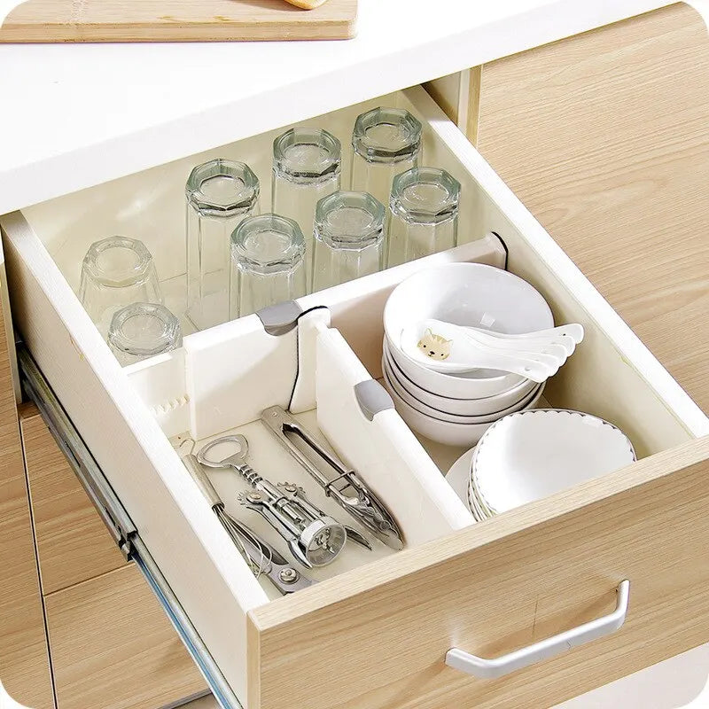 Drawer Divider Adjustable Tool-Free Clamp