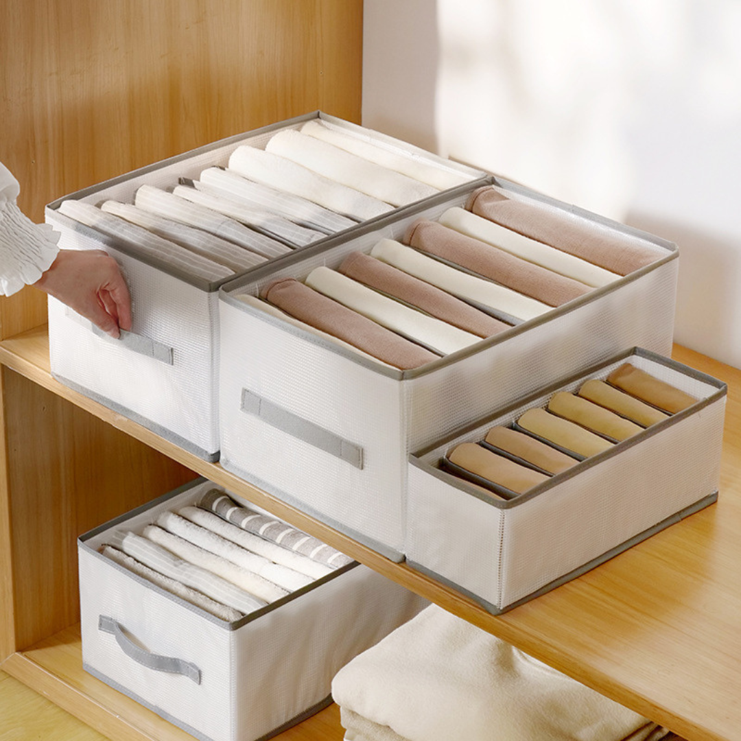 Drawer Organizer Box Foldable Integrated Dividers